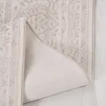 Arnano Klasik Göbekli Bej Polyester Kaydırmaz Taban Makine Halısı - Görsel 3