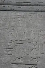 Cassis Modern Gri Yıkanabilir Polyester Makine Halısı - Görsel 4