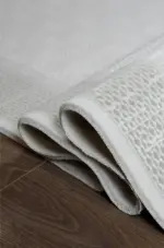 Savio Çerçeveli Krem Akrilik Makine Halısı - Görsel 6