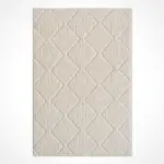 Dignano Geometrik Bej Pamuk ve Polyester Makine Halısı - Görsel 2