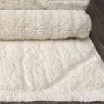 Dignano Geometrik Bej Pamuk ve Polyester Makine Halısı - Görsel 5