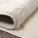 Dignano Geometrik Bej Pamuk ve Polyester Makine Halısı - Görsel 3