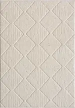 Dignano Geometrik Bej Pamuk ve Polyester Makine Halısı