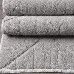 Annifo Geometrik Gri Pamuk ve Polyester Makine Halısı - Görsel 4