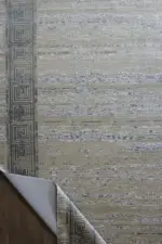 Lobbes Çerçeveli Bej Polyester Makine Halısı - Görsel 3