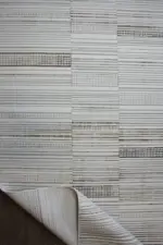 Antrie Modern Krem Polyester Makine Halısı - Görsel 4