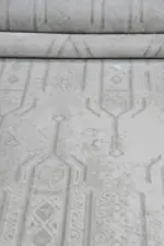 Cuneo Modern Krem Polyester Makine Halısı - Görsel 5