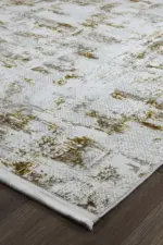 Gare Modern Krem Polyester Makine Halısı - Görsel 2