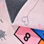 Wohlen Figürlü Pembe Pamuk ve Polyester Kaydırmaz Taban Dijital Baskı Çocuk Halısı - Görsel 4