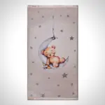 Reiden Figürlü Krem Pamuk ve Polyester Kaydırmaz Tabanlı Dijital Baskı Çocuk Halısı - Görsel 2