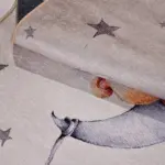 Reiden Figürlü Krem Pamuk ve Polyester Kaydırmaz Tabanlı Dijital Baskı Çocuk Halısı - Görsel 7