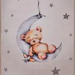 Reiden Figürlü Krem Pamuk ve Polyester Kaydırmaz Tabanlı Dijital Baskı Çocuk Halısı