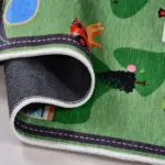 Wehr Figürlü Yeşil Pamuk ve Polyester Kaydırmaz Tabanlı Dijital Baskı Çcuk Halısı - Görsel 3