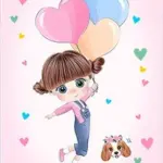 Hinwil Figürlü Pembe Pamuk ve Polyester Kaydırmaz Tabanlı Dijital Baskı Çocuk Halısı