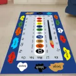 Glarus Figürlü Multi Pamuk ve Polyester Kaydırmaz Tabanlı Dijital Baskı Çocuk Halısı - Görsel 3