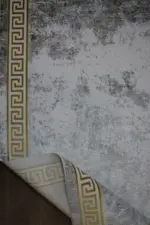 Hagley Çerçeveli Gri Akrilik Makine Halısı - Görsel 4