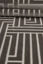 Martano Modern Antrasit Akrilik Makine Halısı - Görsel 5