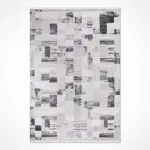 Pavino Modern Gri Triko Akrilik Kaydırmaz Taban Makine Halısı - Görsel 2