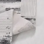 Pavino Modern Gri Triko Akrilik Kaydırmaz Taban Makine Halısı - Görsel 3