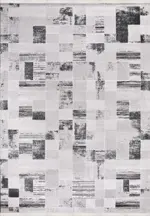 Pavino Modern Gri Triko Akrilik Kaydırmaz Taban Makine Halısı