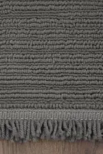 Donaci Modern Antrasit Polyester Makine Halısı - Görsel 3