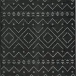 Sifor Modern Antrasit Yıkanabilir Polyester Makine Halısı