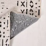 Liveri Modern Bej Koton ve Polyester Makine Halısı - Görsel 3