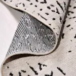 Liveri Modern Bej Koton ve Polyester Makine Halısı - Görsel 4