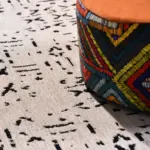 Liveri Modern Bej Koton ve Polyester Makine Halısı - Görsel 7