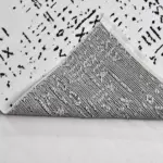 Casola Modern Gri Koton ve Polyester Makine Halısı - Görsel 3