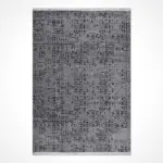 Domicella Modern Antrasit Koton ve Polyester Makine Halısı - Görsel 2