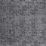 Domicella Modern Antrasit Koton ve Polyester Makine Halısı