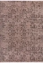 Baronissi Modern Kahverengi Koton ve Polyester Makine Halısı