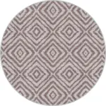 Latina Geometrik Bej Polyester ve Pamuklu Yıkanabilir Kaydırmaz Taban Dijital Baskı Halı - Görsel 7