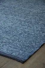 Priola Modern Mavi Polyester Makine Halısı - Görsel 2