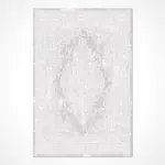 Pegnitz Klasik Göbekli Gri Viskon ve Akrilik Pamuk Tabanlı Makine Halısı - Görsel 2