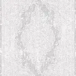 Pegnitz Klasik Göbekli Gri Viskon ve Akrilik Pamuk Tabanlı Makine Halısı