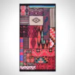 Bruciato Patchwork Multi Polyester ve Pamuklu Kaydırmaz Tabanlı Dijital Baskı Halı - Görsel 2