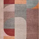 Sacro Modern Multi Polyester ve Pamuklu Kaydırmaz Tabanlı Dijital Baskı Halı