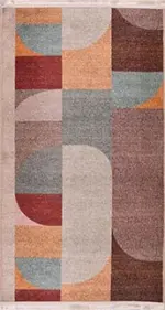 Sacro Modern Multi Polyester ve Pamuklu Kaydırmaz Tabanlı Dijital Baskı Halı