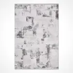 Wabern Modern Gri Triko Akrilik Makine Halısı - Görsel 2