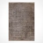 Fermo Klasik Göbekli Kahverengi Viskon ve Rayon Makine Halısı - Görsel 2