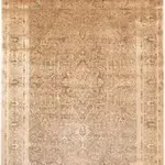 Buti Klasik Göbekli Hardal Viskon ve Rayon Makine Halısı