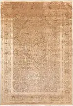 Buti Klasik Göbekli Hardal Viskon ve Rayon Makine Halısı