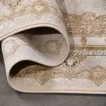 Langel Klasik Göbekli Krem Viskon ve Akrilik Makine Halısı - Görsel 4