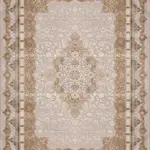 Langel Klasik Göbekli Krem Viskon ve Akrilik Makine Halısı