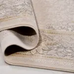 Opladen Klasik Göbeklİ Krem Viskon ve Akrilik Makine Halısı - Görsel 4