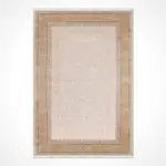 Garath Çerçeveli Krem Viskon ve Akrilik Makine Halısı - Görsel 2