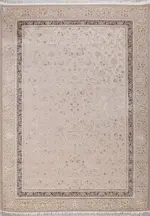 Zülpich Çerçeveli Krem Viskon ve Akrilik Makine Halısı