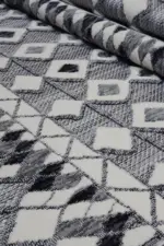 Pedro Modern Gri Polyester Makine Halısı - Görsel 7